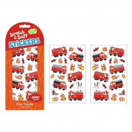 Fire Trucks Scratch And Sniff Stickers|Peaceable Kingdom