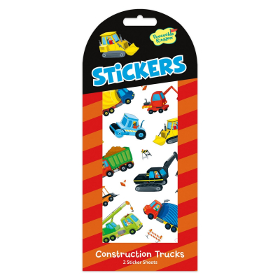 Construction Trucks Regular Stickers|Peaceable Kingdom