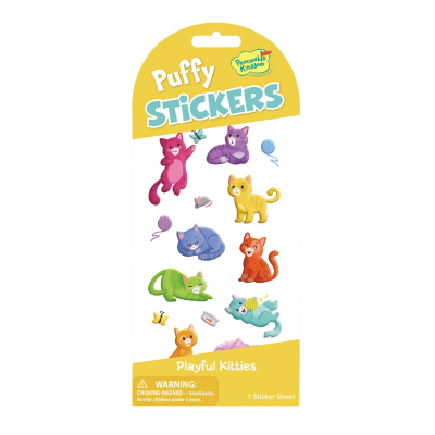 Playful Kitties Puffy Stickers|Peaceable Kingdom
