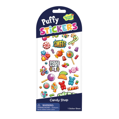 Candy Shop Puffy Stickers|Peaceable Kingdom