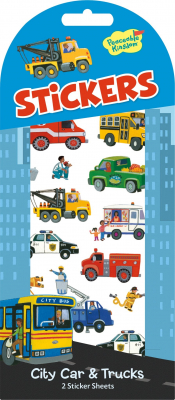 City Cars And Trucks Regular Stickers|Peaceable Kingdom