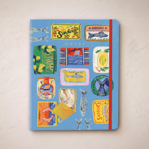 Blue Sardine Tins Three Notebook Set|Seedlings