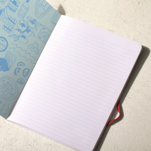 Blue Sardine Tins Three Notebook Set|Seedlings