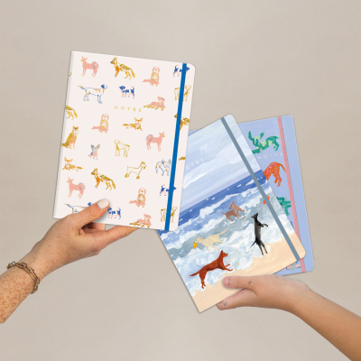 Dogs Sewn Notebook Set|Seedlings