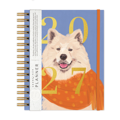 Samoyed 12 Month Weekly Planner|Seedlings
