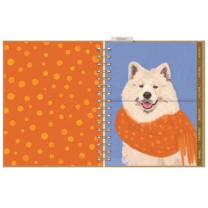 Samoyed 12 Month Weekly Planner|Seedlings