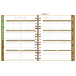 Dachshund 12 Month Weekly Planner|Seedlings