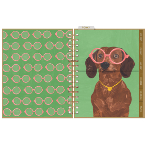 Dachshund 12 Month Weekly Planner|Seedlings