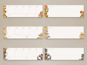Soft Days Ahead Wooden Desk Planner|Seedlings