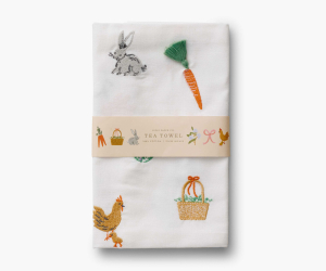 Spring Farm Embroidered Tea Towel|Rifle Paper