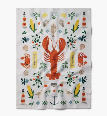 Seaside Tea Towel|Rifle Paper