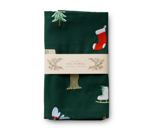 Signs Of The Season Embroidered Tea Towel|Rifle Paper