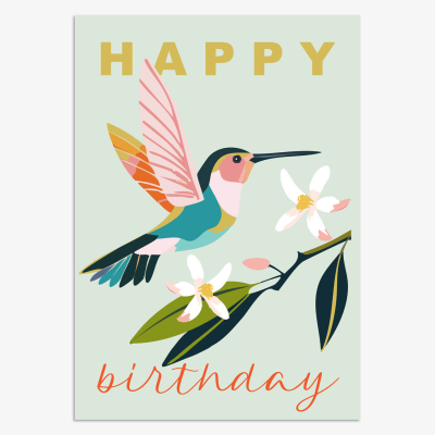 Birthday Hummingbird