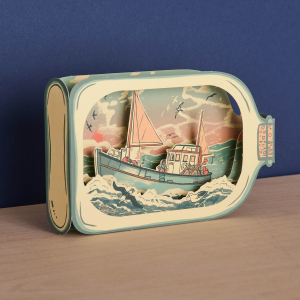 Fishing Boat In A Bottle Die Cut|Art Angels