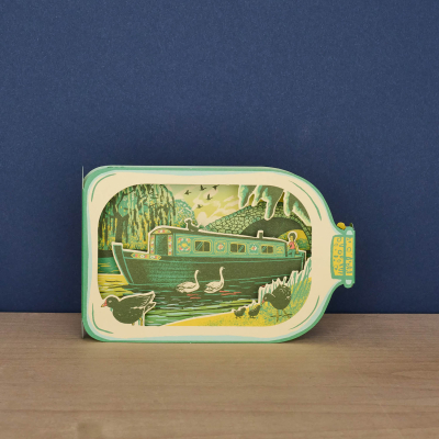 Canal Boat In Bottle Die Cut|Art Angels