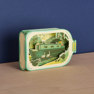 Canal Boat In Bottle Die Cut|Art Angels