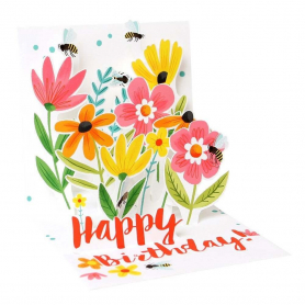 Bees And Flowers Birthday