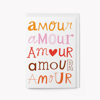 Amour Typography