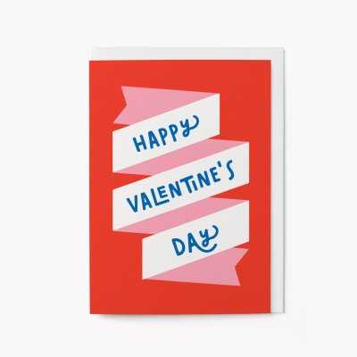 Ribbon Banner Valentines Day
