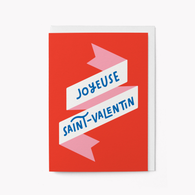 Ribbon Banner Saint Valentin