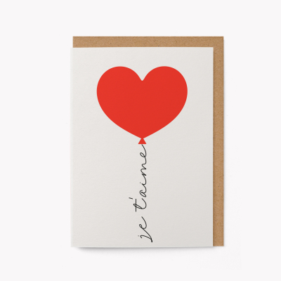 Heart Balloon Je TAime