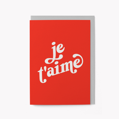 Retro Type Je Taime