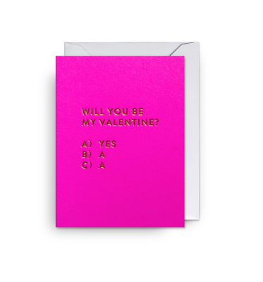 MINI CARD Will You Be My Valentine
