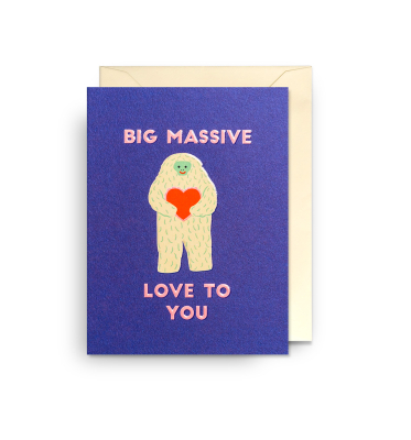 MINI CARD Big Massive Love To You
