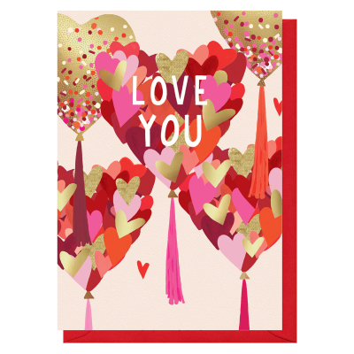 Love You Heart Balloons