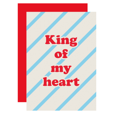 King Of My Heart Stripe Blue