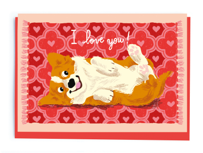 Corgi On A Rug