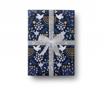Laurel Menorah Continuous Roll|Rifle Paper