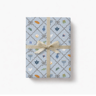 Hanukkah Argyle Continuous Roll|Rifle Paper