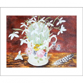 Snowdrops In Floral Cup