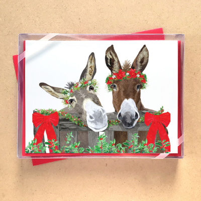 BOX REC Donkey Christmas