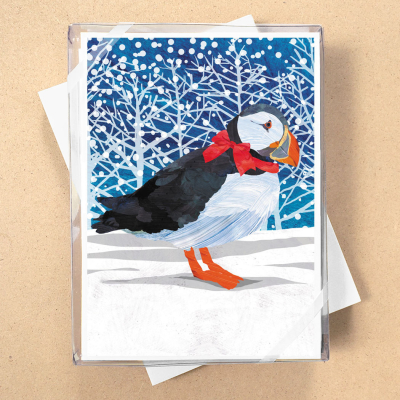 BOX REC Puffin With Bow