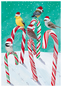BOX REC Candy Cane Birds