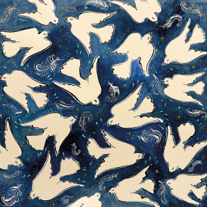 WALLET Susannah Garrod Peaceful Night Xmas