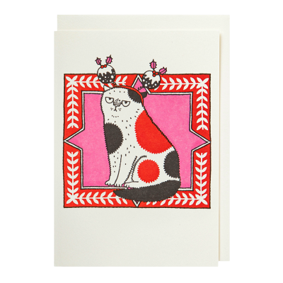 MINI CARD Christmas Cat