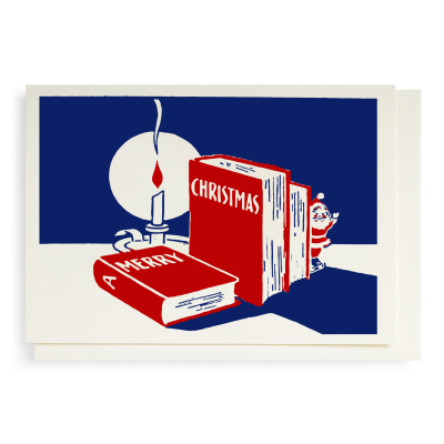 MINI CARD Books Merry Christmas
