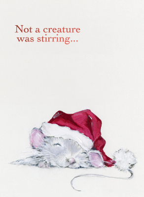 Mouse With Santa Hat