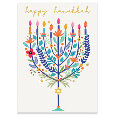 Colorful Menorah