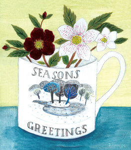 PACK Seasons Greetings And Snowdrops In Jug