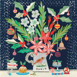 BOX SML SQ Robin And Mince Pies