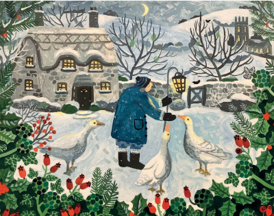 BOX REC Geese By Moonlight