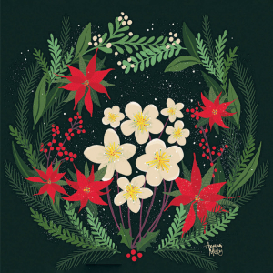 BOX SML SQ Winter Flowers