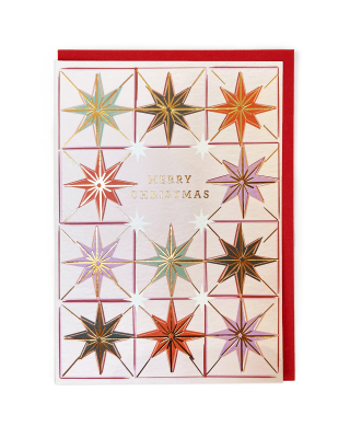 Merry Christmas Stars Foil