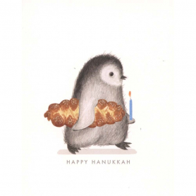 Penguin With Challah Bread