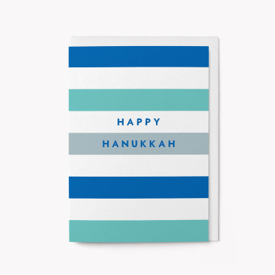 Happy Hanukkah Stripes
