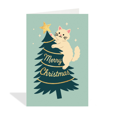 PETITE Christmas Cat